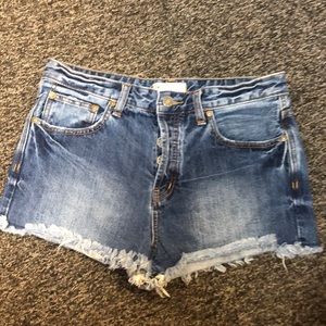 Free people denim shorts size 29